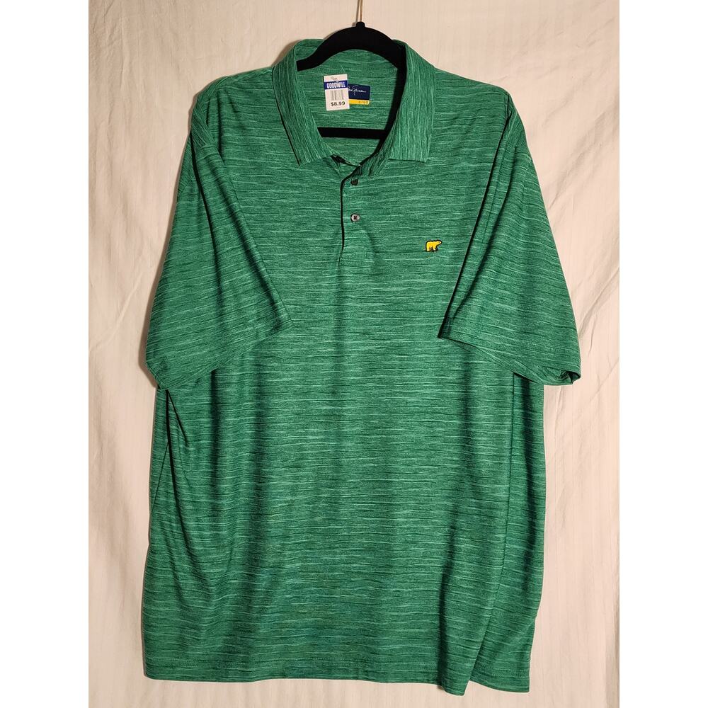 JACK NICKLAUS POLO GOLF SHIRT MEN'S SIZE XL GREEN